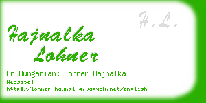 hajnalka lohner business card